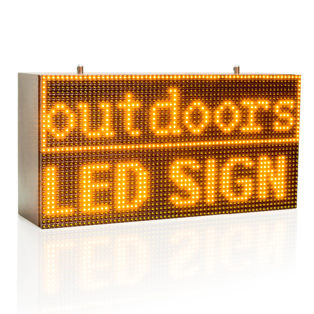 32*64cm Strong Yellow Programmable Led Sign with Scrolling Message Display For P10 FULLY Outdoor Use led display - Leadleds