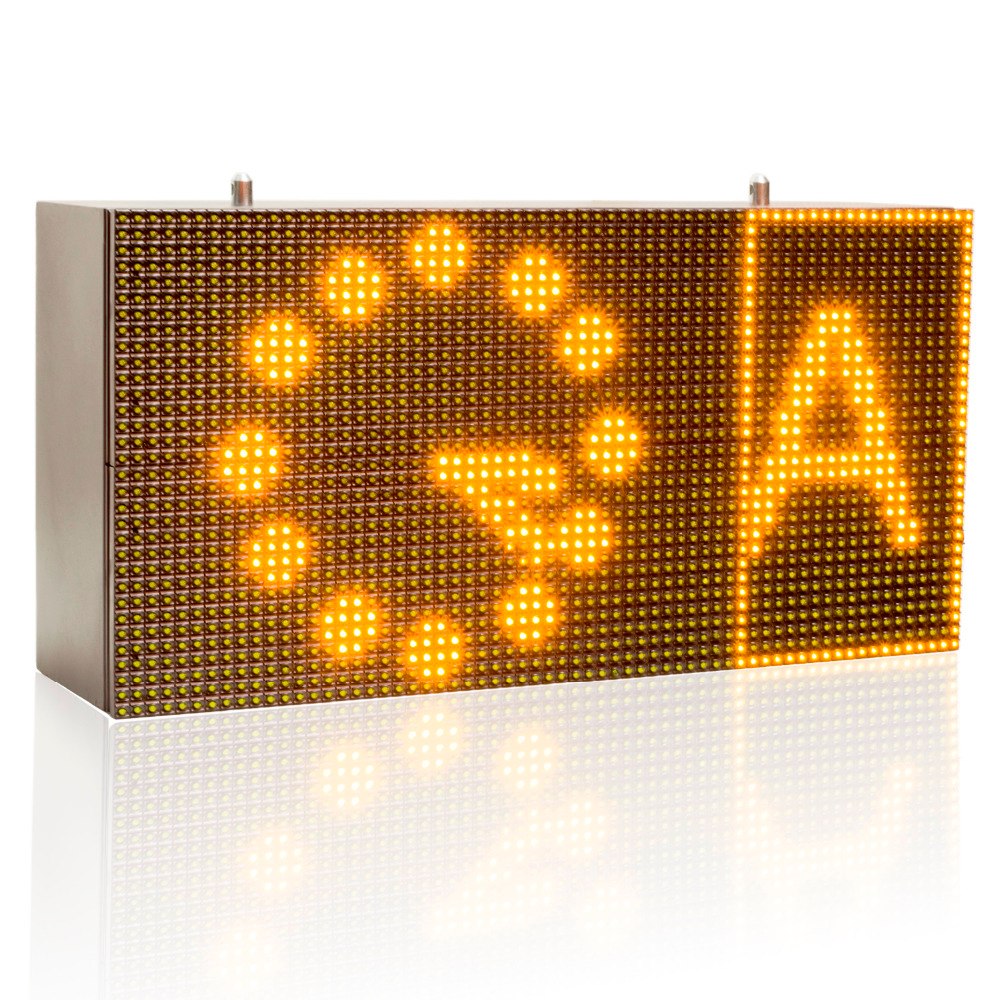 32*64cm Strong Yellow Programmable Led Sign with Scrolling Message Display For P10 FULLY Outdoor Use led display - Leadleds