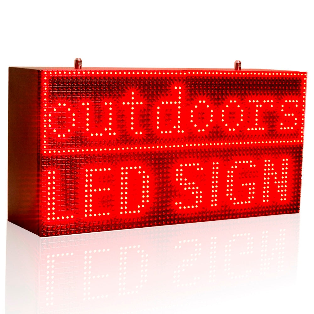 32*64cm Red Strong Programmable Led Sign with Scrolling Message Display For P10 FULLY Outdoor Use led display - Leadleds Главное изображение товара