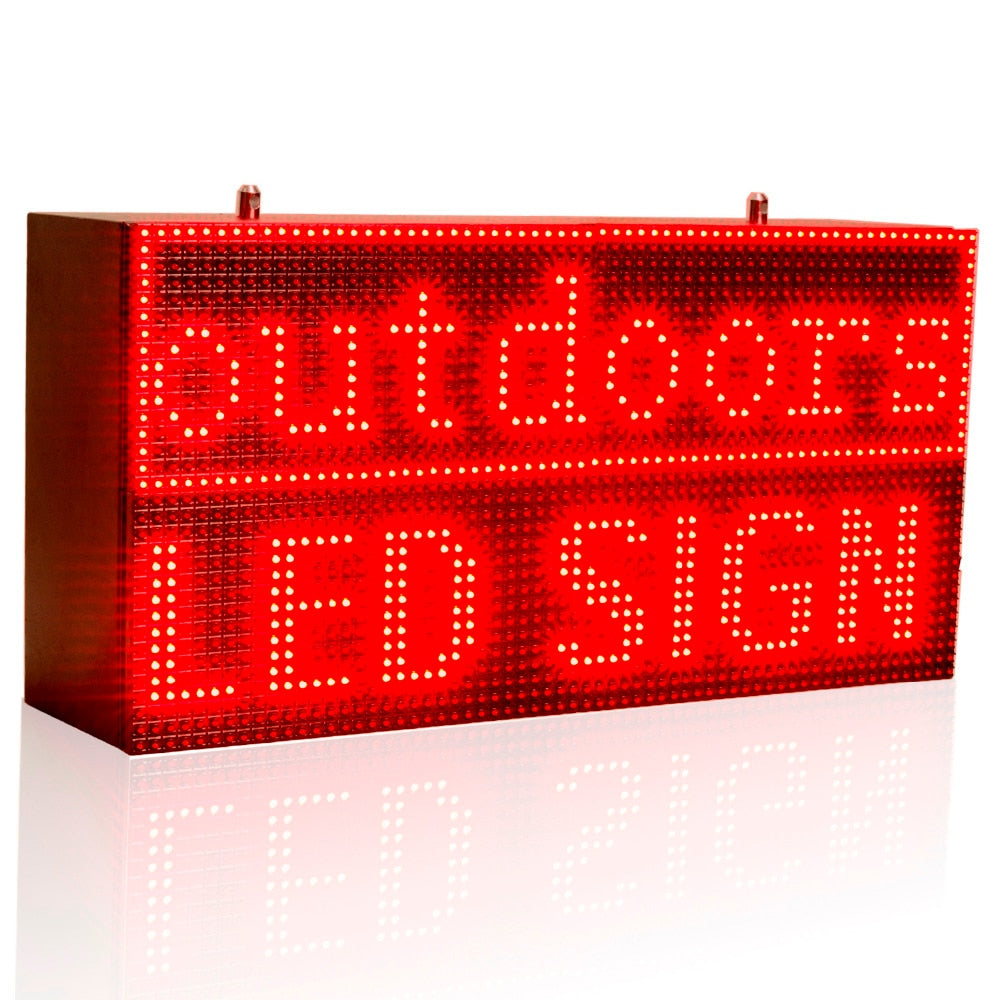 32*64cm Red Strong Programmable Led Sign with Scrolling Message Display For P10 FULLY Outdoor Use led display - Leadleds