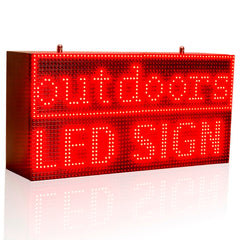 32*64cm Red Strong Programmable Led Sign with Scrolling Message Display For P10 FULLY Outdoor Use led display - Leadleds