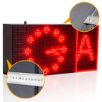 32*64cm Red Strong Programmable Led Sign with Scrolling Message Display For P10 FULLY Outdoor Use led display - Leadleds