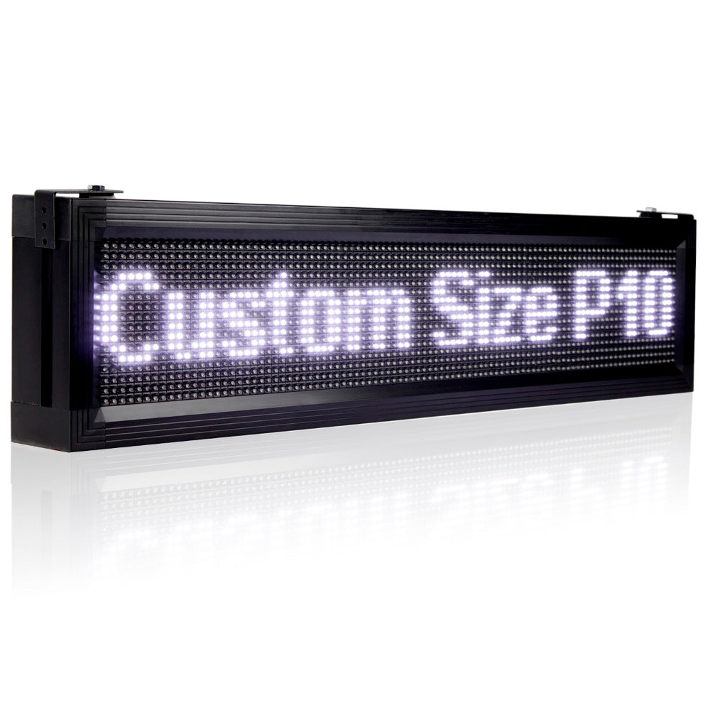 Leadleds P10 Outdoor LED Sign Waterproof Scrolling Message Display Board for Your Store, White - Leadleds Hauptbild