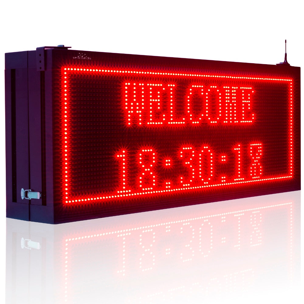 Leadleds 104cm Double Sided Outdoor Led Display Board Waterproof WiFi Programmable Scrolling Led Sign for Storefront Business - Leadleds Main image