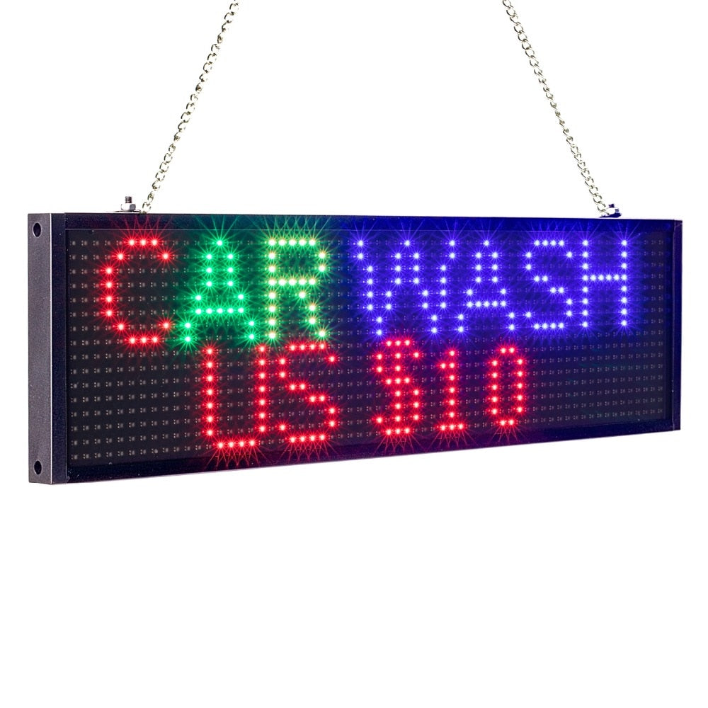 34CM P5MM SMD RGB Full Color LED Display Programmable scrolling information led sign multicolor optional - Leadleds Main image