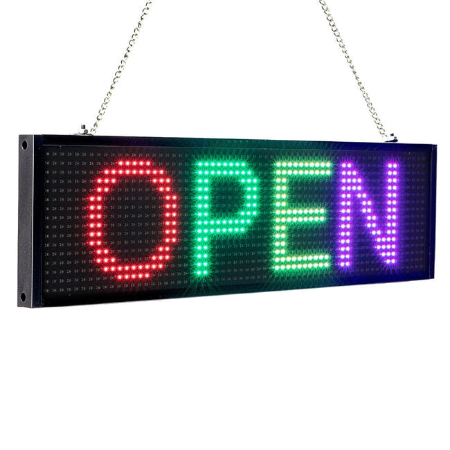 34CM P5MM SMD RGB Full Color LED Display Programmable scrolling information led sign multicolor optional - Leadleds Secondary image