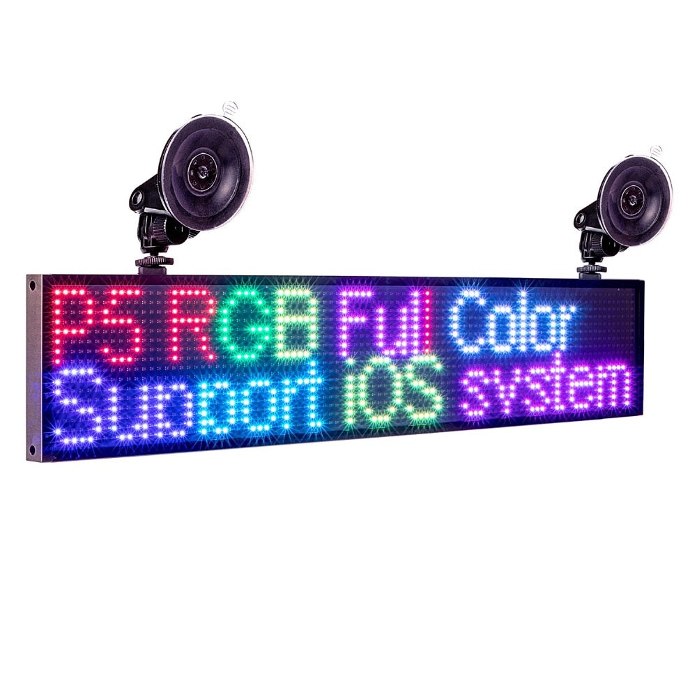 Leadleds RGB LED Window Signs Scrolling Message Program by Your Phone for Store Office Shop Retai