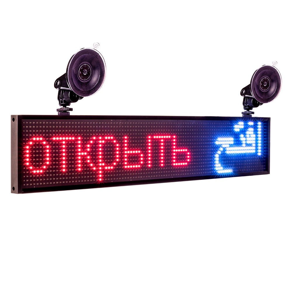 Leadleds RGB LED Window Signs Scrolling Message Program by Your Phone for Store Office Shop Retails - Leadleds