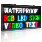Leadleds P10 Full Color Outdoor Led Lighting Program Multi-line Message 104 x 56cm for Storefront - Leadleds