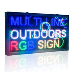 Leadleds P10 Full Color Outdoor Led Lighting Program Multi-line Message 104 x 56cm for Storefront - Leadleds