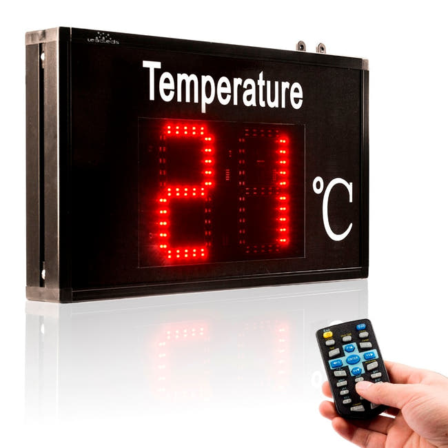 Leadleds Thermometer Industrial Temperature Display High Precision for Factory Workshop Warehouse - Leadleds Image principale du produit