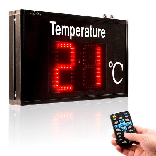 Leadleds Thermometer Industrial Temperature Display High Precision for Factory Workshop Warehouse - Leadleds