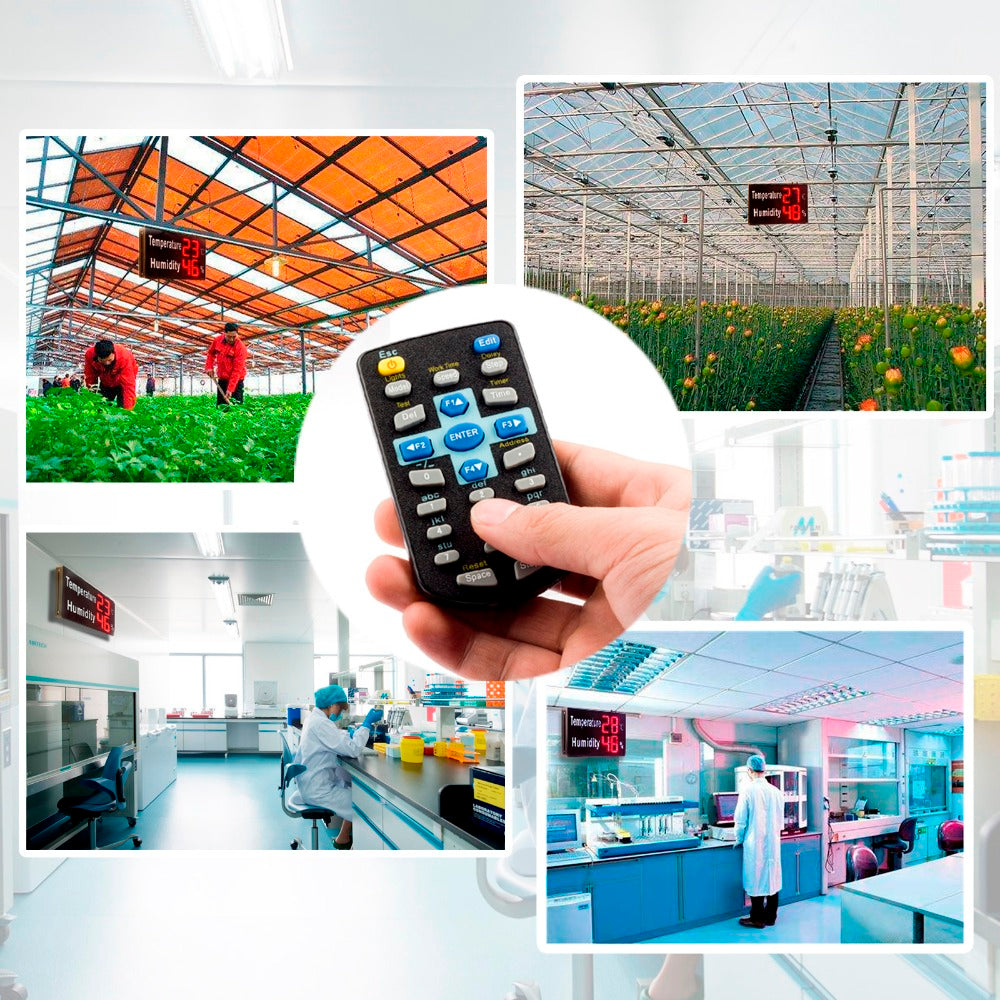 Leadleds Temperature and Humidity Display Industrial Temperature and Humidity Instrument Large - Leadleds