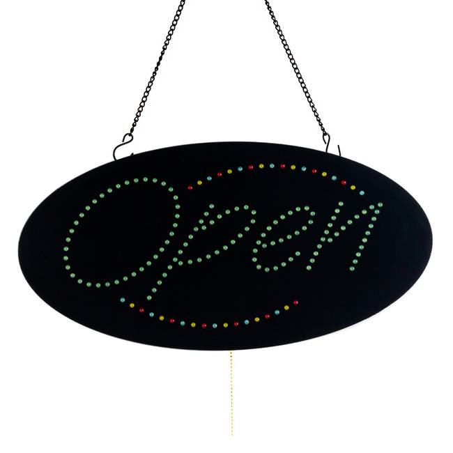 Leadleds Neon Open Sign Multicolor 3 Light Modes for Beauty Salon Nail Sushi Bakery Barber Massage - Leadleds Secondary image