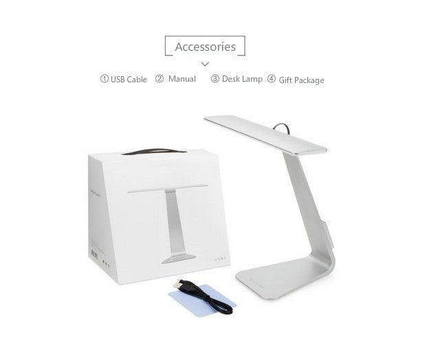 Ultra-thin Portable Lamp Eye-Protection LED Table Light 3 Modes Fashion USB Charging Desk Lamp Smart Touch Folding Night Light - Leadleds