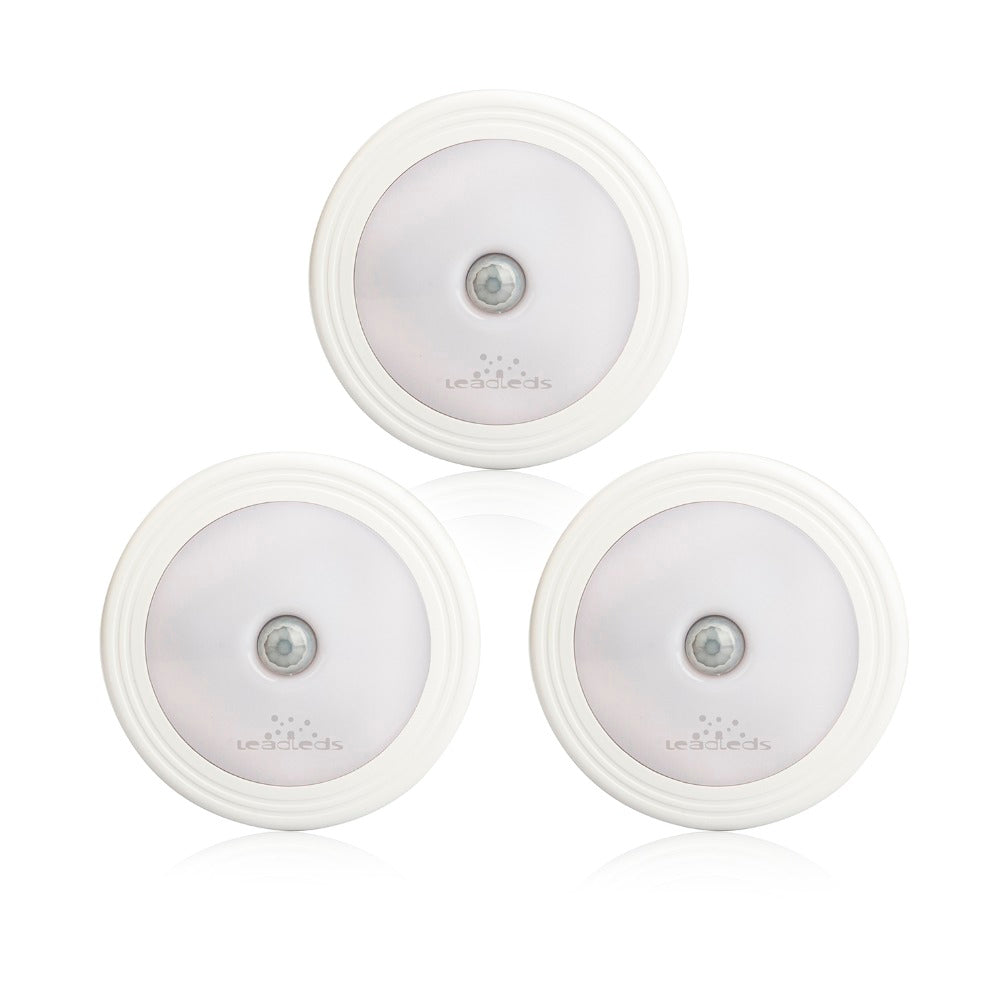 Magnetic Infrared IR Wall lamps Anywhere Bright Motion Sensor led Auto On/Off nightlight Battery Operated Hallway Pathway Closet - Leadleds Main image