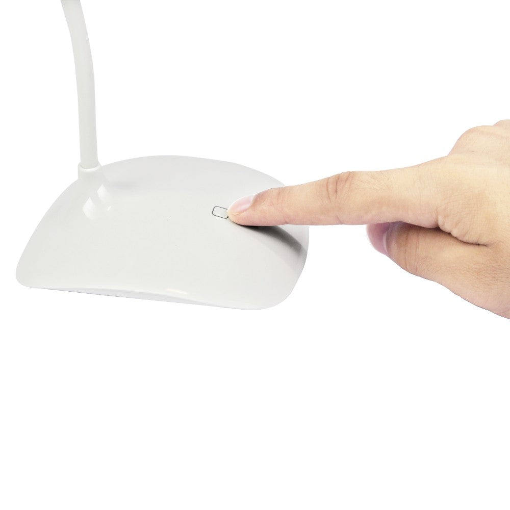 Fashion Gooseneck LED Desk Lamp Smart Touch Control Switch Portable Reading Lamp With 3 Level Dimmer Table Lamp Office light - Leadleds