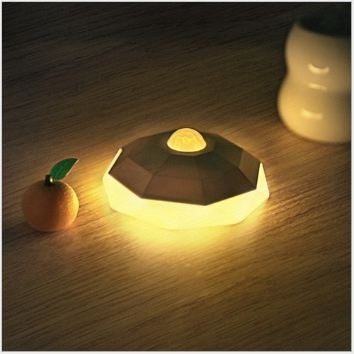 New Night Light LED Diamond NightLight PIR Intelligent Human Body Motion Induction Wall Lamps Hallway Closet Pathway Staircase - Leadleds Main image