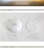 New Night Light LED Diamond NightLight PIR Intelligent Human Body Motion Induction Wall Lamps Hallway Closet Pathway Staircase - Leadleds