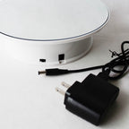 UNTCENT 8 in Table Top Display Stand Electronic Turntable AC Plug Battery Operated with Mirror Top