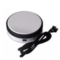 15cm White Electric Motorized Display Stand Rotating Turntable for Jewelry Model show and 4k 3D HD video rotation photography - Leadleds