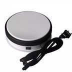 15cm White Electric Motorized Display Stand Rotating Turntable for Jewelry Model show and 4k 3D HD video rotation photography - Leadleds