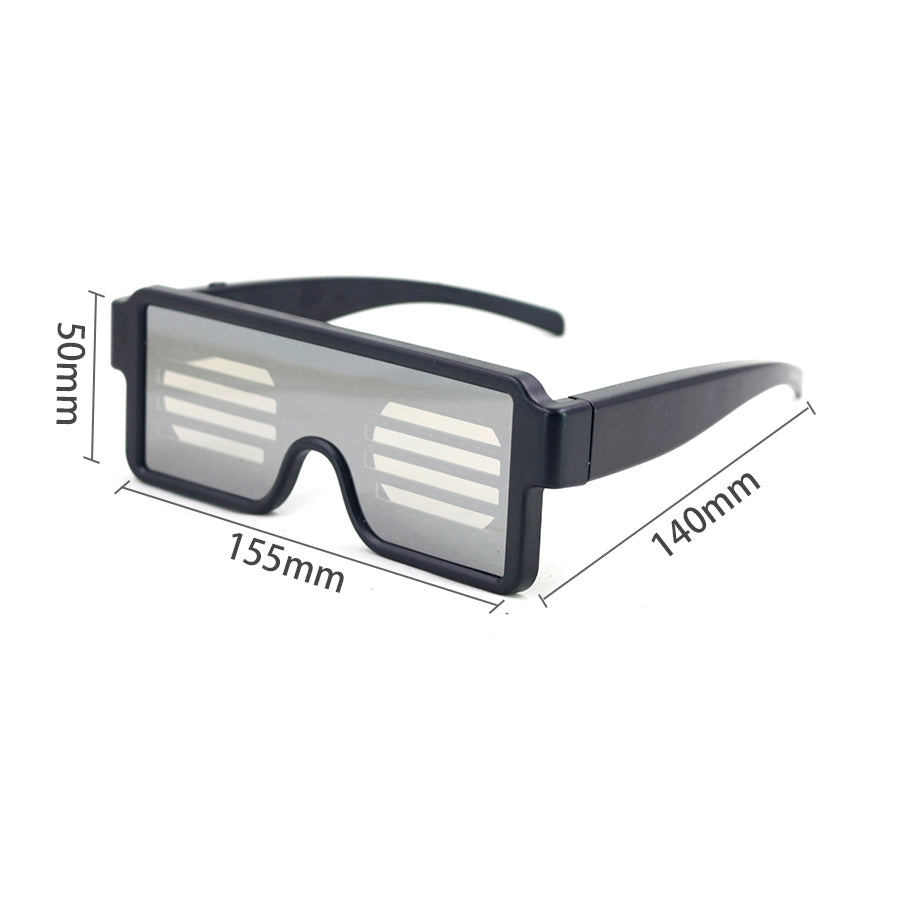Leadleds 8 Modes Animation Flash Led Party Glasses USB charge DJ Luminous Glasses Concert light