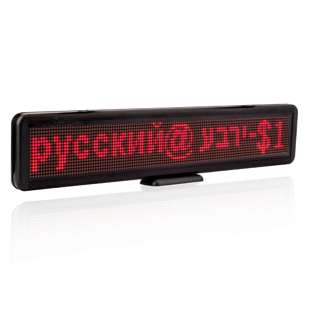 Battery Powered Store LED Sign Rolling Advertising Message Display Board Multifunctional USB Programmable Charging
