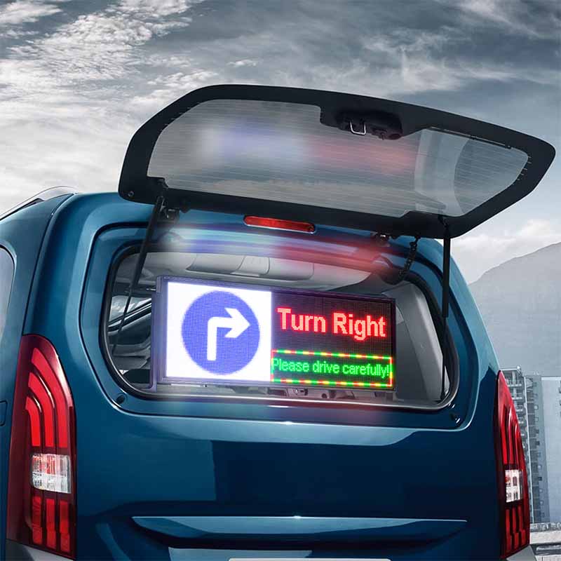 Leadleds 40 x 14in Rear Window Bus Car Taxi Led Display Screen for Advertising Display 