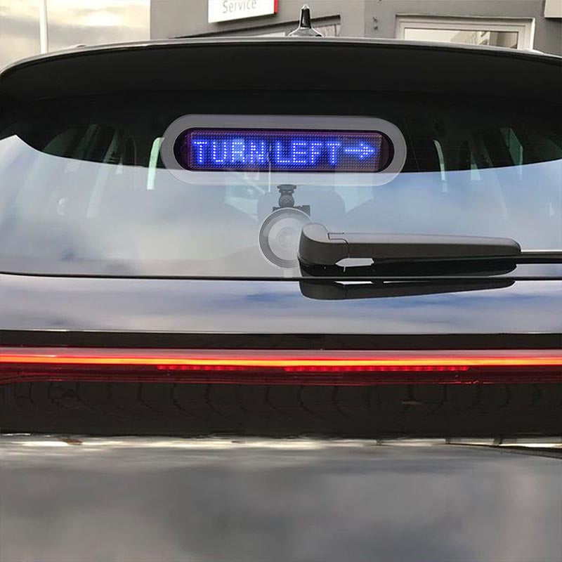 28 cm 12V Blue Store Window Car Rear Window  LED Scrolling Display Board South Korea Russia English Advertising Sign