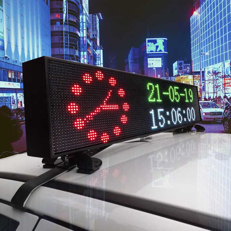 Leadleds Programmable Neon LED Topper Roofsign Full Color Picture Text