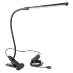 Leadleds LED Clip on Light Dimmable Reading Lights Flexible Gooesneck, USB Cord 2 Lighting Modes - Leadleds