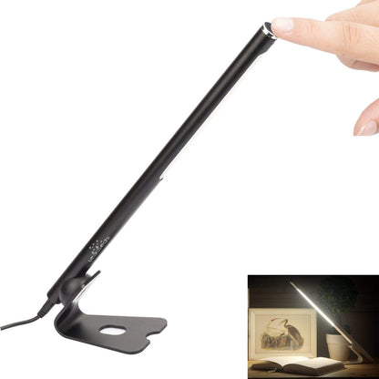 Leadleds LED Desk Lamp Eye-caring Table Lamp, Lamp with USB Charging Port, Office Lamp, Touch Control, Dimmable Modes, Black, 6W - Leadleds
