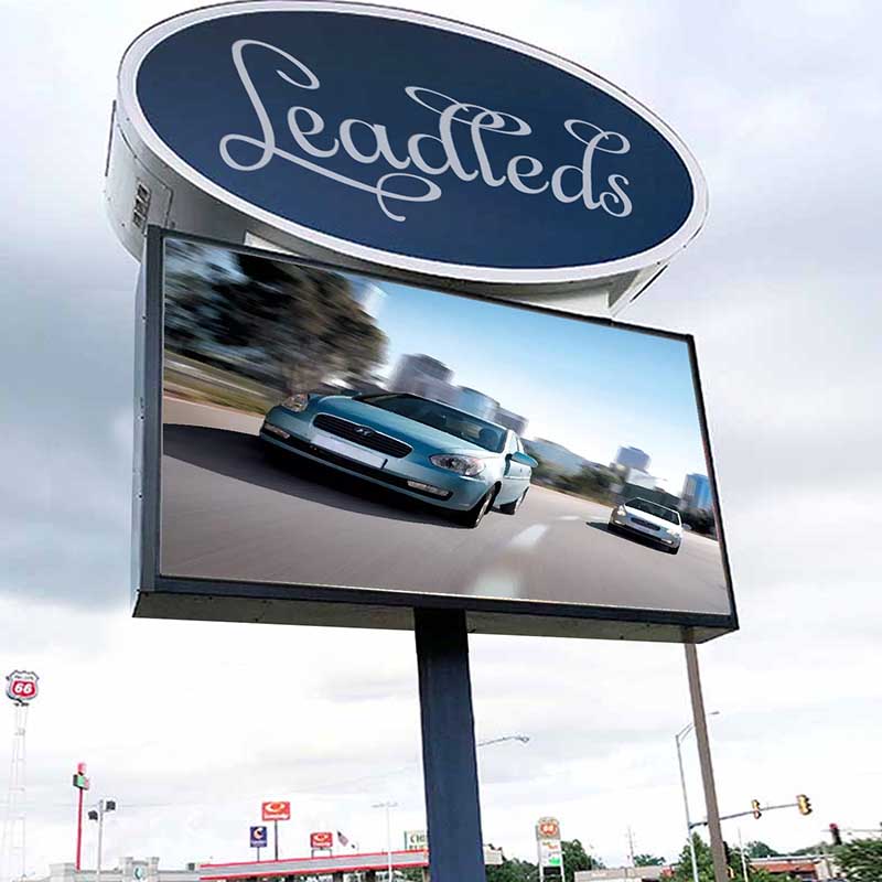Leadleds Electronic Led Video Sign Outdoor Digital Sign for Business, 6.3 x 11.55 Ft.