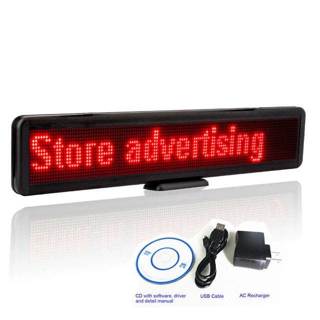 Store LED Sign Rolling Advertising Message Display Board Multifunctional USB Programmable Charging Built-in Lithium Battery Main image