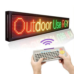 Leadleds 2.6M Remote Led Sign Outdoor Waterproof Display 3 Colors Program Message by Keyboard - Leadleds