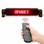 12v LED Car Advertising Signs Programmable LED Panel Scrolling Text Information Multi-language - Leadleds
