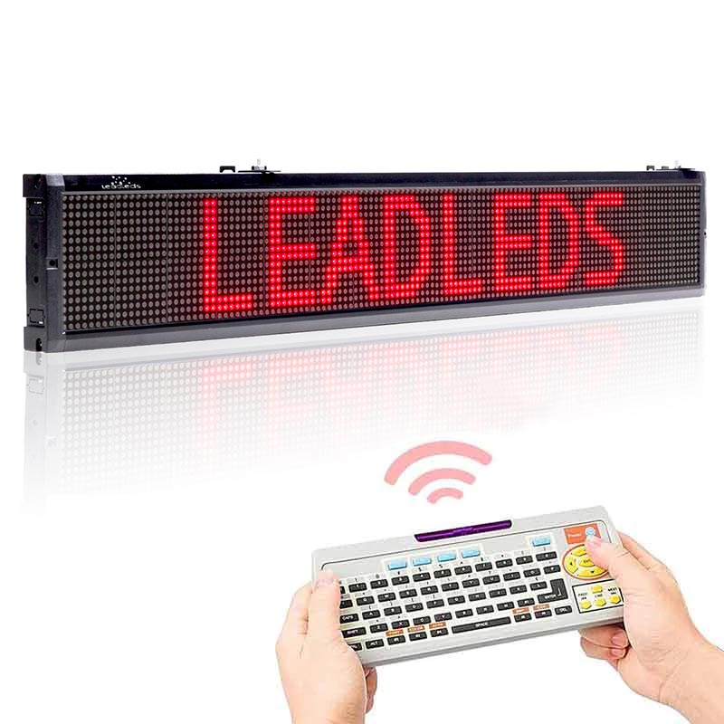 Leadleds 40 in Remote Programmable Scrolling LED Sign Display Board for School, Store, Bar, Shops