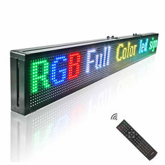 Leadleds 52in Scrolling Remote Control Led Sign Board Animation Open Sign