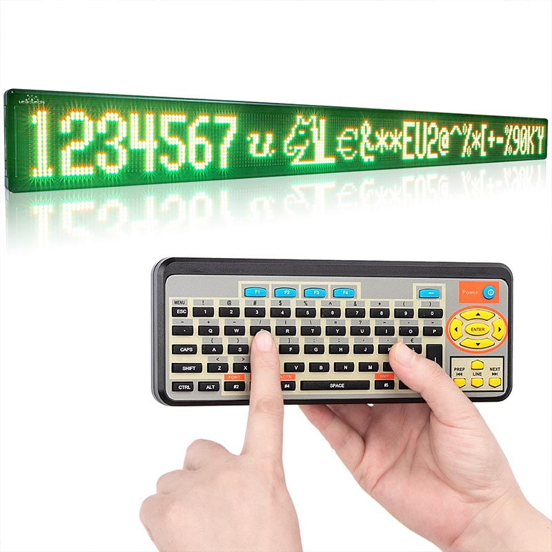 Leadleds 2.6M Remote Led Sign Outdoor Waterproof Display 3 Colors Program Message by Keyboard