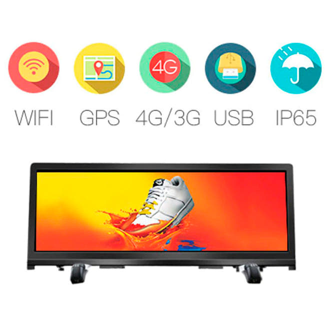Leadleds HD Dual Sided Led Topper Full Color Car Top Advertising Sign 3G 4G WiFi Taxi Roof Video Screen Secondary image