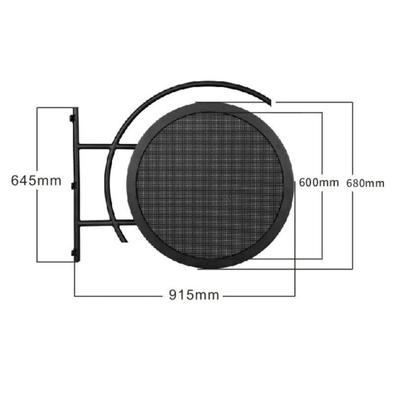 Leadleds Round Shaped Outdoor Led Video Display Waterproof by Phone Control Message, Dia 60cm Второстепенное изображение товара