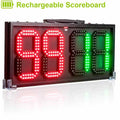 2 Sides Led Scoreboard Display Different Numbers Referee Substitution Boards Rechargeable Waterproof - Leadleds