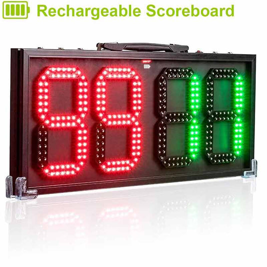 Leadleds 8-in LED Portable Football Electronic Soccer Change Player Display Board Referee Substitution Boards Equipment - Leadleds