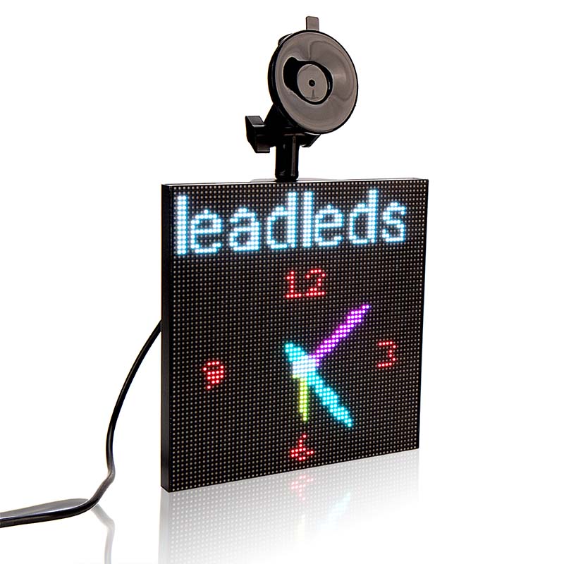 Leadleds LED-Auto-Schild, Farbprogrammierbar, mit Klettband