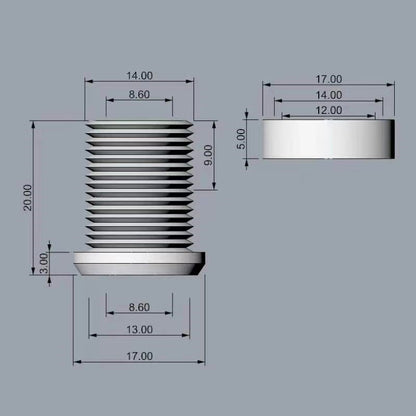 size of Brightness sensor