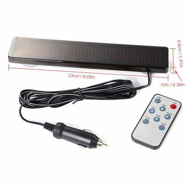 DC12v 7X41 Pixel Scrolling Car LED Display English Remote Control LED Car Display Board Secondary image