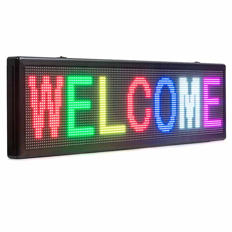 Leadleds Full Color Video Sign Led Screen Business Signs Support Video Image Text by Ethernet Cable Programming