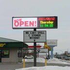 Leadleds 66x15in Roadside Signage Led Scrolling Message Display Board Full Color Led Video Screen