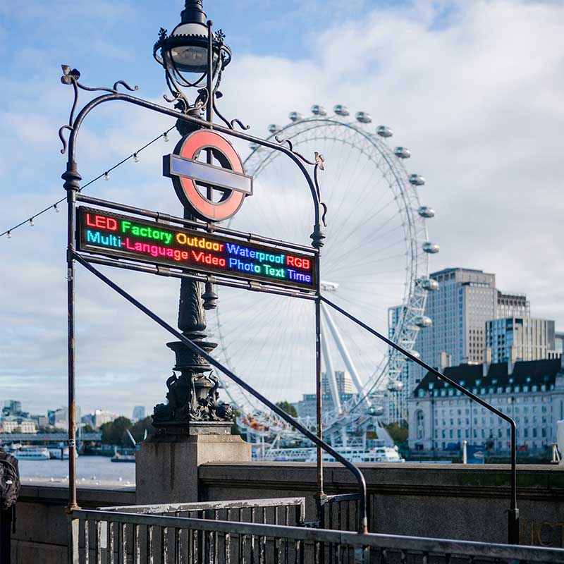 Leadleds P8 Full Color Led Display Waterproof Business Sign Outdoor Program Message by LAN